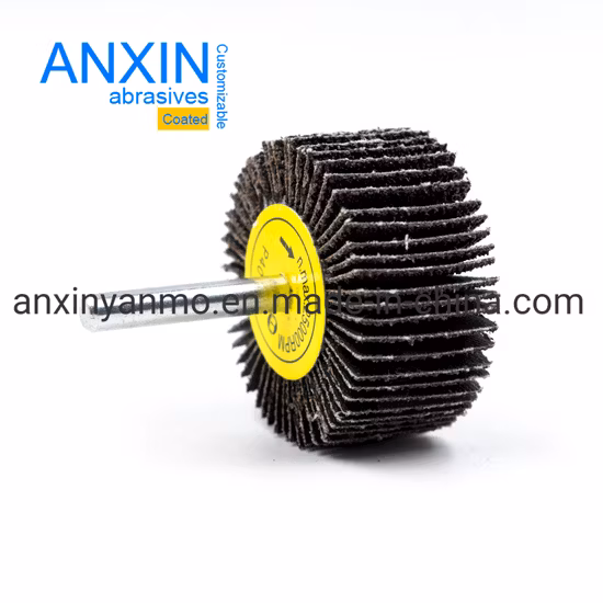 仕上げに6mm 6.35mmシャンクのフラップホイールを取り付けました。