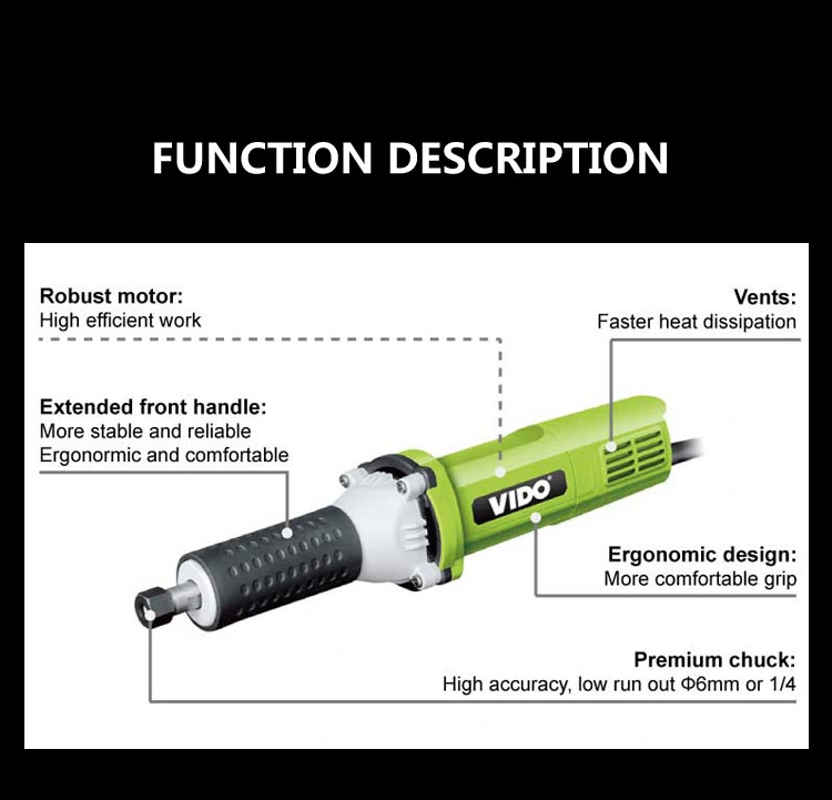 Vido Diversified Latest Min Die Angle Grinder 3 mm 6mm 1/2 Inch
