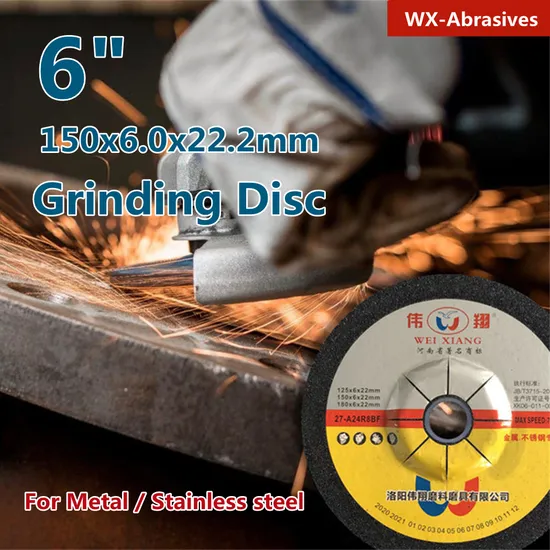 Richoice Diameter 50mm Thickness 6mm Bore 10mm T29 Abrasive Grinding Wheel for Cutting Metal
