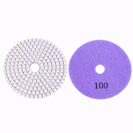 4インチ D100mm ウェットサンディングパッド 6mm厚 樹脂サンディングディスク コンクリートおよびテラゾー床用